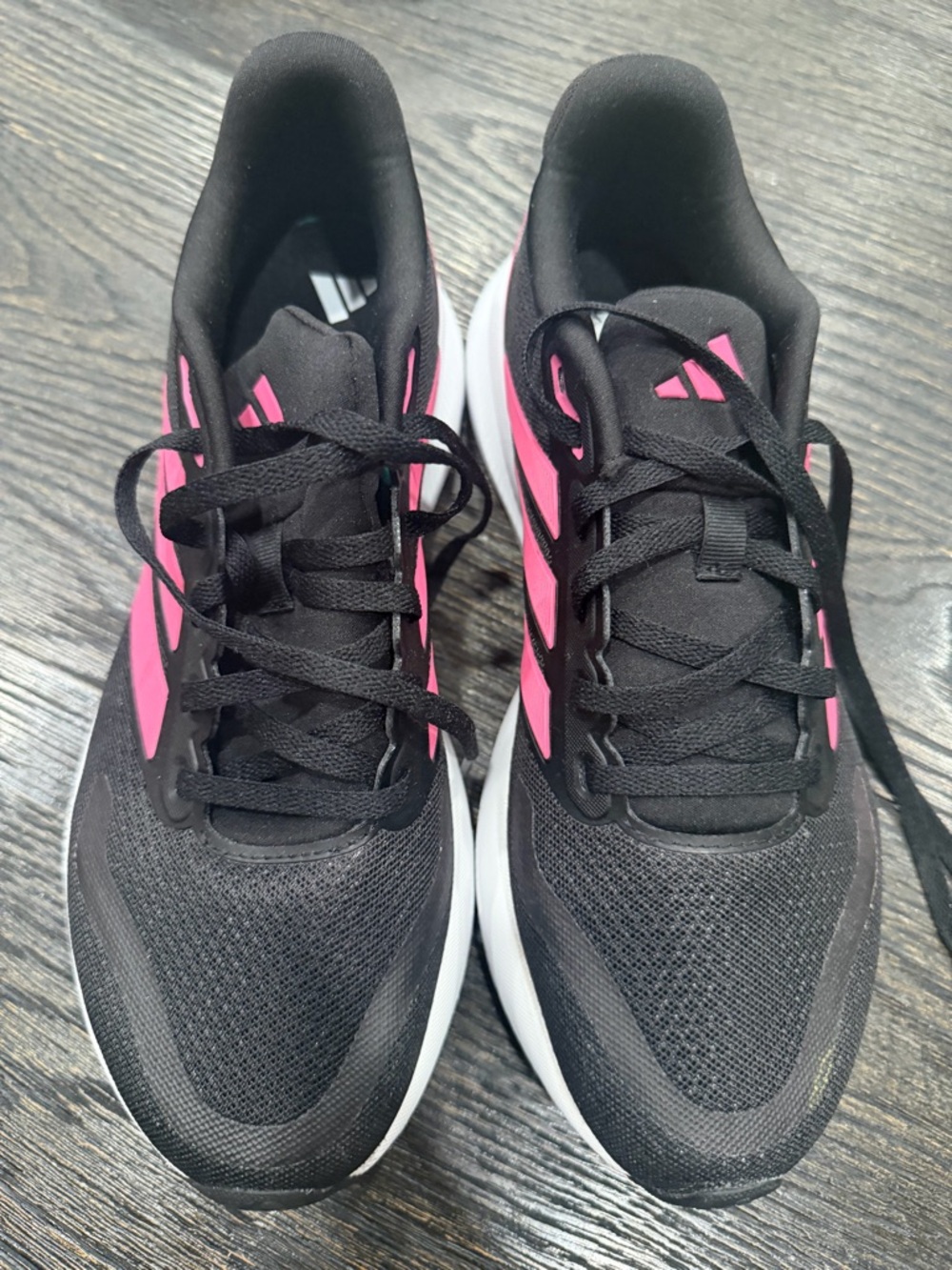 Adidas RunFalcon 5 Women's Size 9 Athletic Shoes Black Pink - Picture 4 of 11